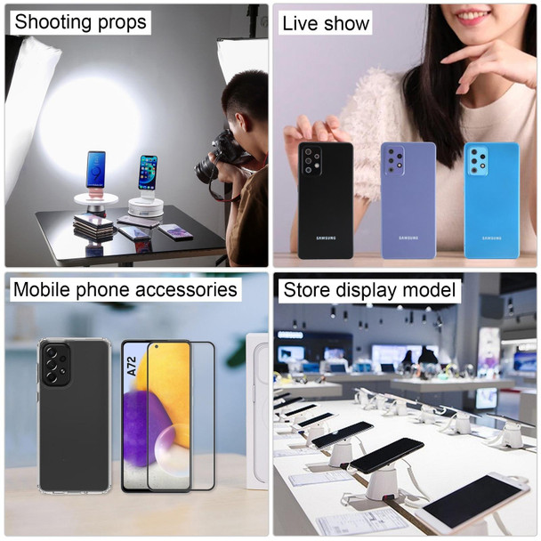 Black Screen Non-Working Fake Dummy Display Model for Samsung Galaxy A72 5G(Purple)