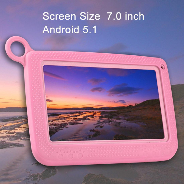 Astar Kids Education Tablet, 7.0 inch, 1GB+16GB, Android 4.4 Allwinner A33 Quad Core, with Silicone Case(Pink)