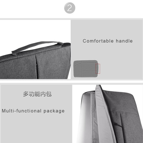 Universal Multiple Pockets Wearable Oxford Cloth Soft Portable Simple Business Laptop Tablet Bag, - 15.6 inch and Below Macbook, Samsung, Lenovo, Sony, DELL Alienware, CHUWI, ASUS, HP (Light Grey)