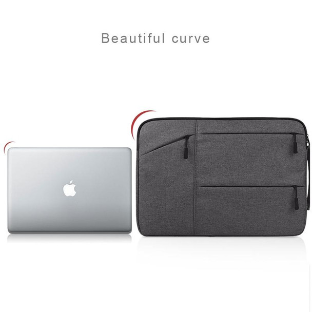 Universal Multiple Pockets Wearable Oxford Cloth Soft Portable Simple Business Laptop Tablet Bag, - 15.6 inch and Below Macbook, Samsung, Lenovo, Sony, DELL Alienware, CHUWI, ASUS, HP (Light Grey)