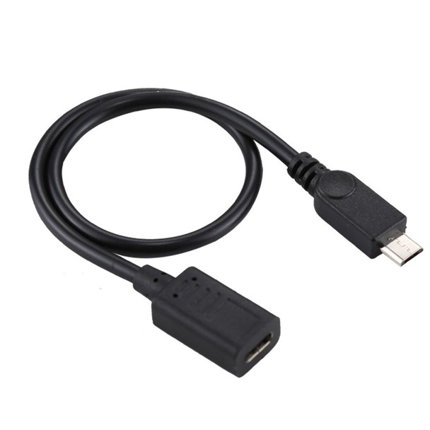 4 PCS USB-C / Type-C Female to Micro USB (Straight / Up / Down / Left Angle) Male Adapter Cable, Length: about 30cm, - Samsung, Huawei, Xiaomi, HTC, Meizu, Sony and other Smartphones