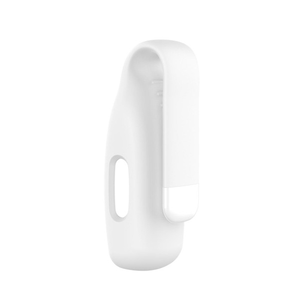 Fitbit Inspire 2 Steel Sheet Silicone Protective Clip Case Cover(White)