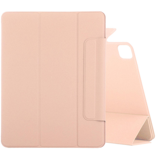 Horizontal Flip Ultra-thin Fixed Buckle Magnetic PU Leather Tablet Case With Three-folding Holder & Sleep / Wake-up Function - iPad Pro 11 (2021) / iPad Pro 11 inch (2020) / Pro 11 2018 / Air 2020 10.9(Gold)