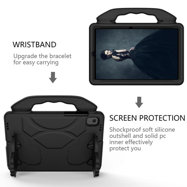 Samsung Galaxy Tab S6 Lite / P610 Thumb Bracket EVA Shockproof Tablet Case(Black)