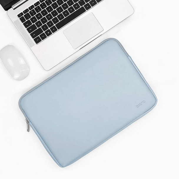 Baona BN-Q001 PU Leatherette Laptop Bag, Colour: Sky Blue, Size: 13/13.3/14 inch