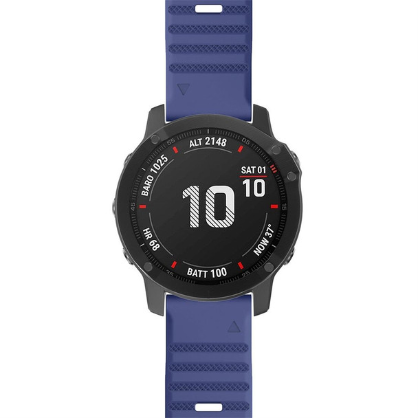 Garmin Fenix 6 22mm Silicone Smart Watch Watch Band(Blue)