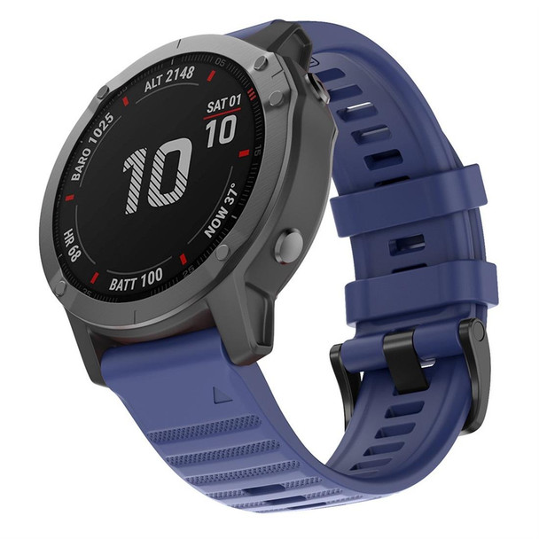 Garmin Fenix 6 22mm Silicone Smart Watch Watch Band(Blue)