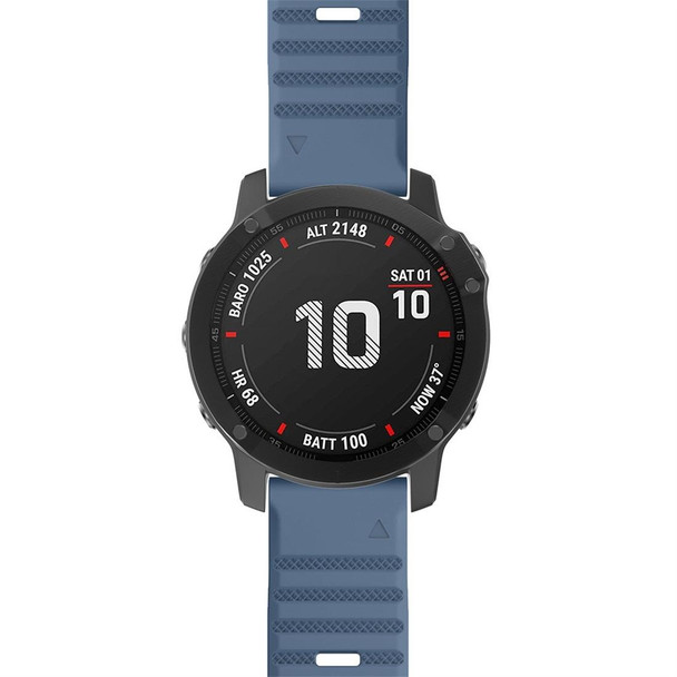 Garmin Fenix 6 22mm Silicone Smart Watch Watch Band(Cyan)