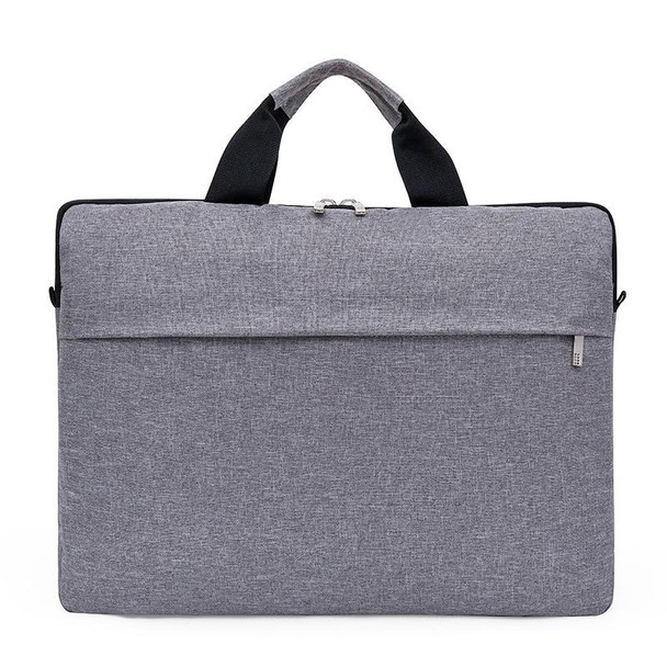 Portable Notebook Bag Multifunctional Waterproof and Wear-Resistant Single Shoulder Computer Bag, Size: 15 inch(Gray)