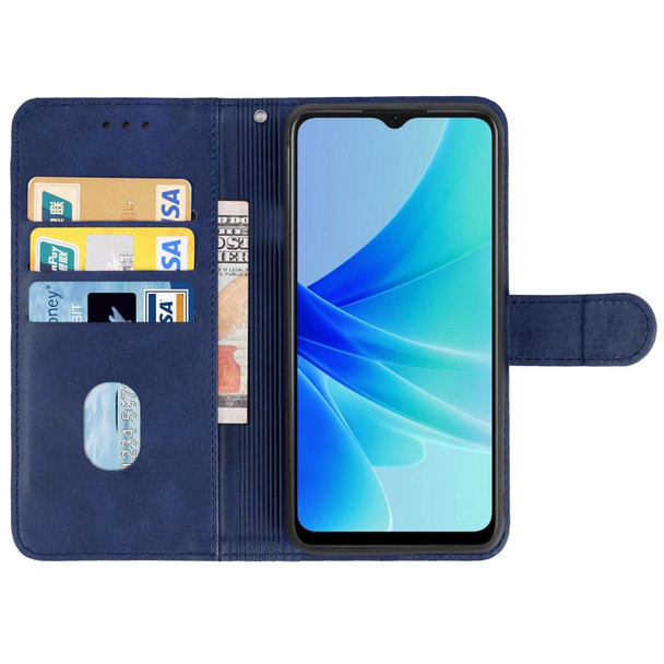 OPPO A57 4G Leather Phone Case(Blue)