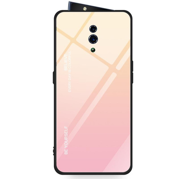 OPPO Reno Gradient Color Glass Case(Yellow)