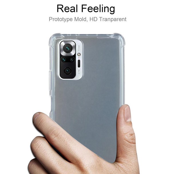 Xiaomi Redmi Note 10 Pro / Pro Max Four-Corner Shockproof Ultra-thin TPU Case(Transparent)