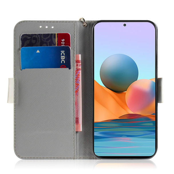 Xiaomi Redmi Note 10 Pro 3D Painted Pattern Magnetic Attraction Horizontal Flip Leather Case with Holder & Card Slot & Wallet & Lanyard(Cute Cat)