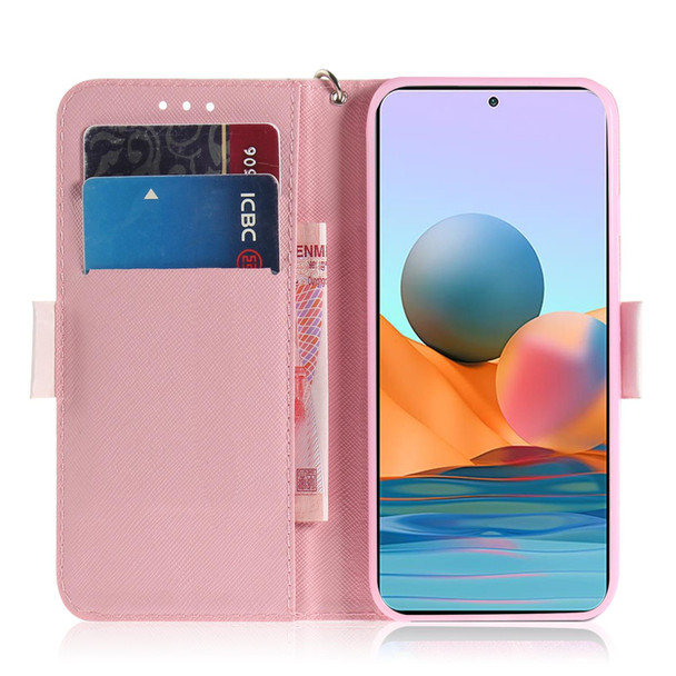 Xiaomi Redmi Note 10 Pro 3D Painted Pattern Magnetic Attraction Horizontal Flip Leather Case with Holder & Card Slot & Wallet & Lanyard(Butterfly High Heels)