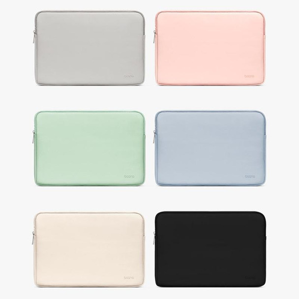 Baona BN-Q001 PU Leatherette Laptop Bag, Colour: Double-layer Apricot, Size: 13/13.3/14 inch
