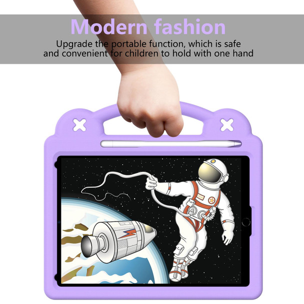 Handle Kickstand Children EVA Shockproof Tablet Case - iPad Air 2019 10.5 / Pro 10.5 2017(Light Purple)