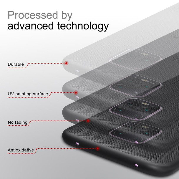 Xiaomi Redmi 10X 5G / 10X Pro 5G NILLKIN Frosted Concave-convex Texture PC Protective Case(Black)