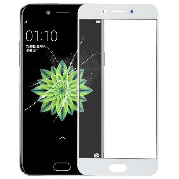 Front Screen Outer Glass Lens for OPPO A77 / A77T(White)