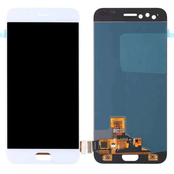 OLED Material LCD Screen and Digitizer Full Assembly for OPPO R11(White)