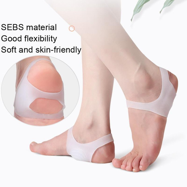 4 Pairs SEBS Elastic Bandage Correction X/O Type Leg Foot Heart Pad(White)