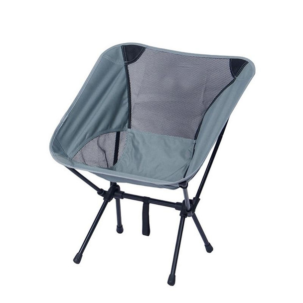 Small Outdoor Camping Leisure Beach Portable Folding Chair (Grey)