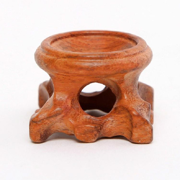 Crystal Ball Wenwan Wooden Base Ornaments, Specification:Rosewood 3.52.5cm