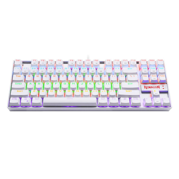 REDRAGON KUMARA Mechanical 87 Key|RGB Backlit Gang Keyboard - White