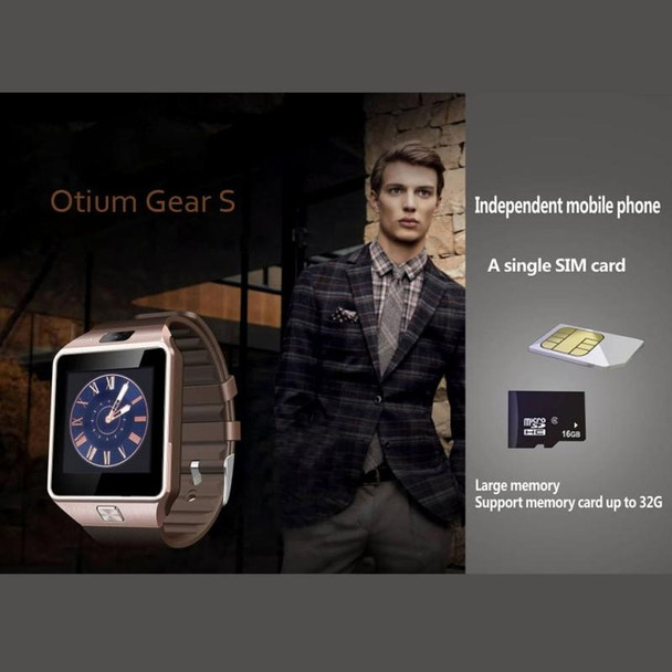 Otium Gear S 2G Smart Watch Phone, Anti-Lost / Pedometer / Sleep Monitor, MTK6260A 533MHz, Bluetooth / Camera(Gold)