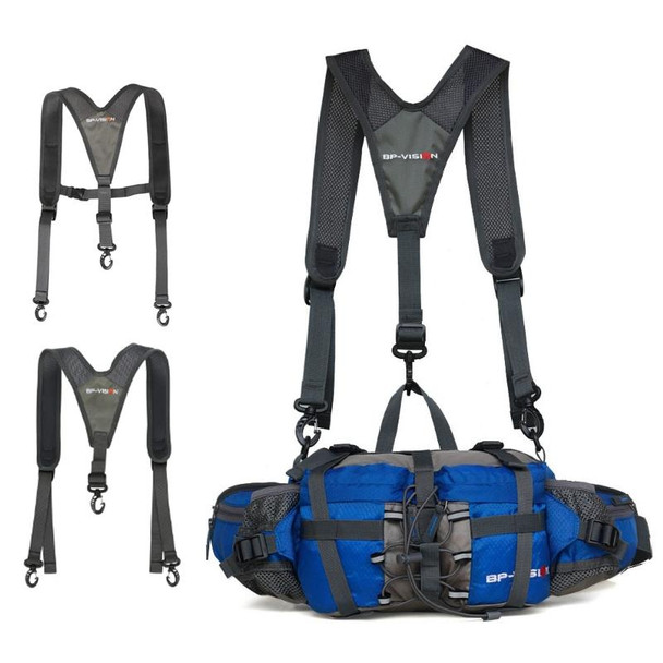 BP-VISION Outdoor Sports Backpack Shoulder Strap, Color: Grey