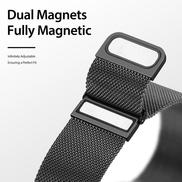 DUX DUCIS Milanese Watch Band - Samsung Watch Series 22mm(Black)