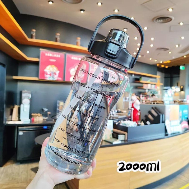 2L Motivational Water Drinking Bottle