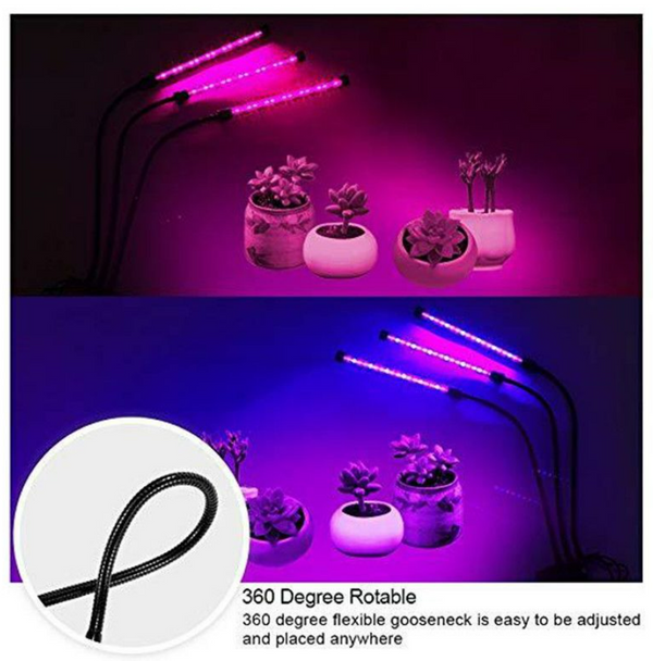 LED Plant Growth Light With Adjustable Spectrums and Timing