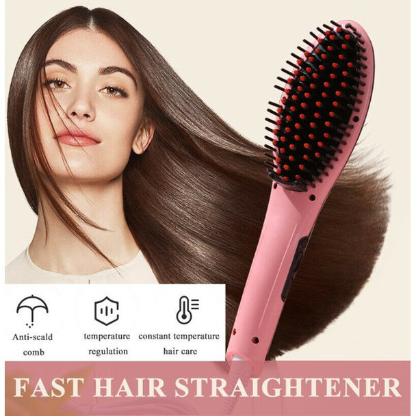 Professional Hair Brush Straightener