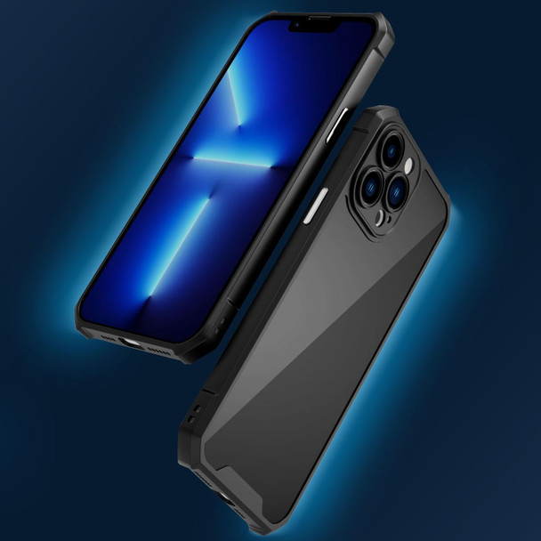 Carbon Fiber Texture Shockproof Phone Case - iPhone 12 Pro(Black)
