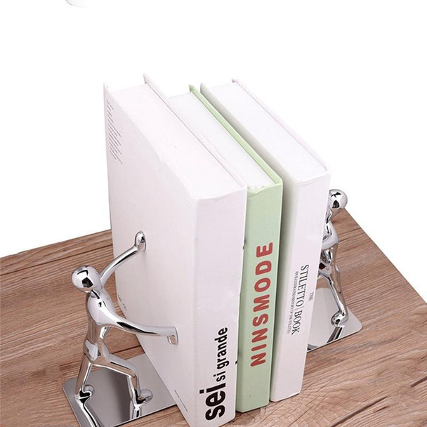 1 Pair Book Holder Humanoid Figure Non-Skid Art Desk Organizer Bookshelf Office Study Decoration