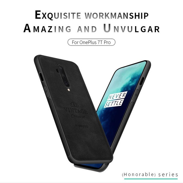 Oneplus7T Pro PINWUYO Zun Series PC + TPU + Skin Waterproof And Anti-fall All-inclusive Protective Shell(Blue)