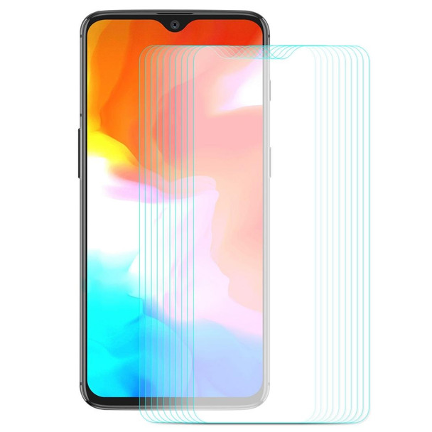 10 PCS ENKAY Hat-prince 0.26mm 9H  2.5D Curved Edge Tempered Glass Film for OnePlus 6T & 7