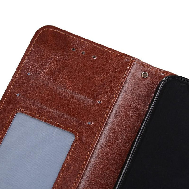 OnePlus Ace/10R Crystal Texture Leather Phone Case(Brown)