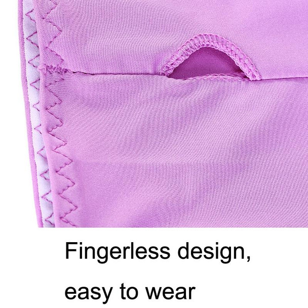 Golf Sunscreen Shawl Sleeves Outdoor Sports Cycling Ice Silk One Word Raglan Sleeves, Size: One Code(Light Purple)