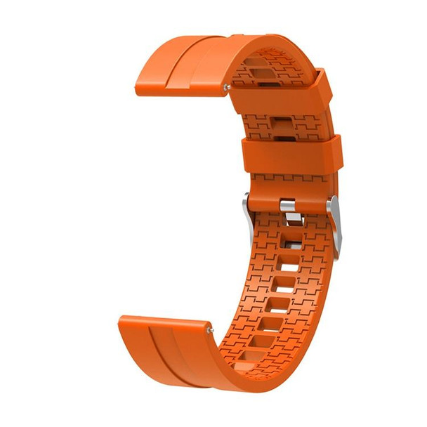 Suitable - Xiaomi Haylou Solar Watch Silicone Watch Band, Length: 21cm(orange)