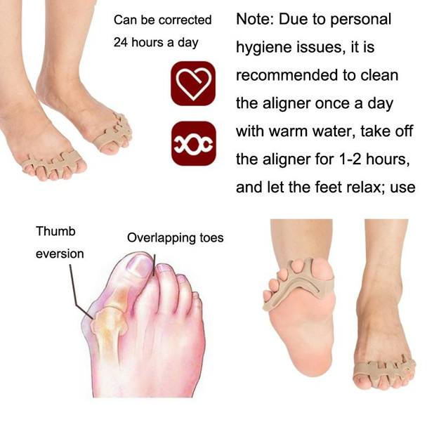 Home Use Toe Valgus Silicone Corrector Big Foot Toe Splitter