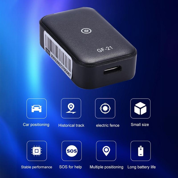 GF21 Car / Pet GPS Tracker GPS+LBS+WiFi Locator