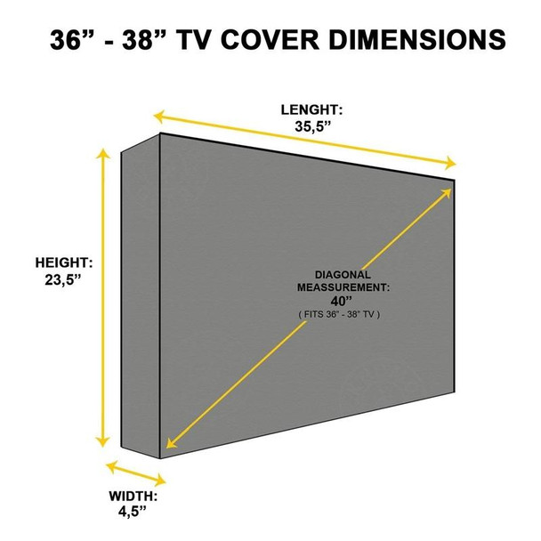 Outdoor TV Waterproof and Dustproof Universal Protector Cover, Size:50-52 inch