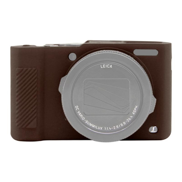 PULUZ Soft Silicone Protective Case for Panasonic Lumix  LX10 (Coffee)