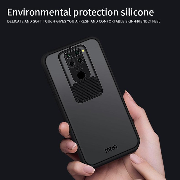 Xiaomi Redmi Note 9 / 10X 4G MOFI Xing Dun Series Translucent Frosted PC + TPU Privacy Anti-glare Shockproof All-inclusive Protective Case(Green)