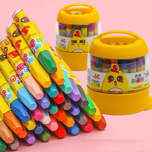  3 PCS Barrel Oil Pastel 12 Colors 18 Colors 24 Colors 36 Colors Children Drawing Set Washable Crayons 24 Colors