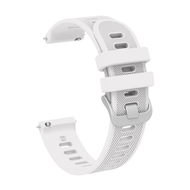 Samsung Gear S2 Classic 20mm Silicone Twill Watch Band(White)