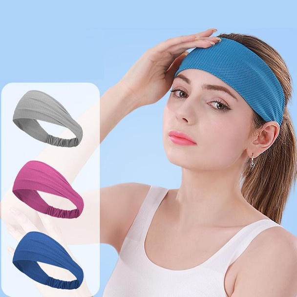 3 PCS Cold Feeling Sports Hairband Fitness Sweat-absorbing Belt(824 Orange Yellow)