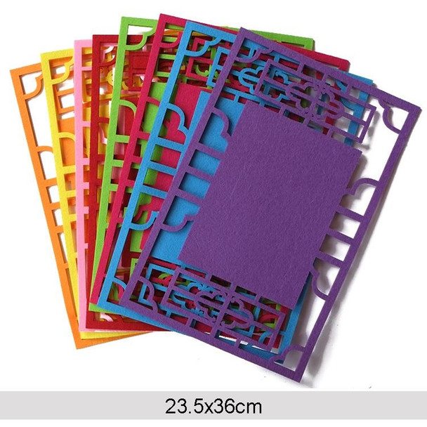 School Stereo Colorful Thick Non-woven Background Pad Decoration Materials, Size: 23.5x36cm(Pink)