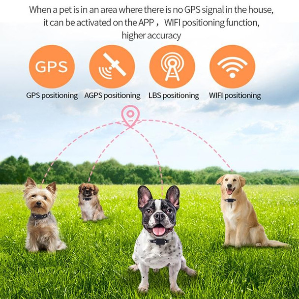 P03 Waterproof Pet GPS Tracker GPS+AGPS+WiFi+LBS Locator